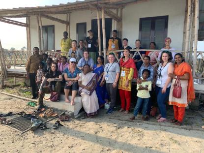 bamboo and masonry house group